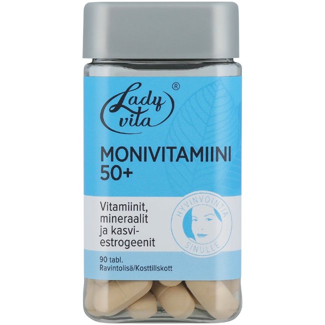 Мультивитамины Ladyvita 50+ витаминно-минеральные таблетки с растительными эстрогенами 90 шт