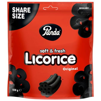 Лакричные конфеты Panda Licorice Original большая упаковка 550 гр