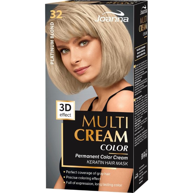 Краска для волос кремовая Joanna Multi Cream 32 платиновый блонд