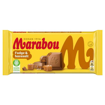 Молочный шоколад с морской солью Marabou Fudgea 185 гр