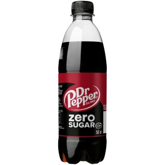 Безалкогольный напиток Dr Pepper Zero в пластиковой бутылке 0,5 л