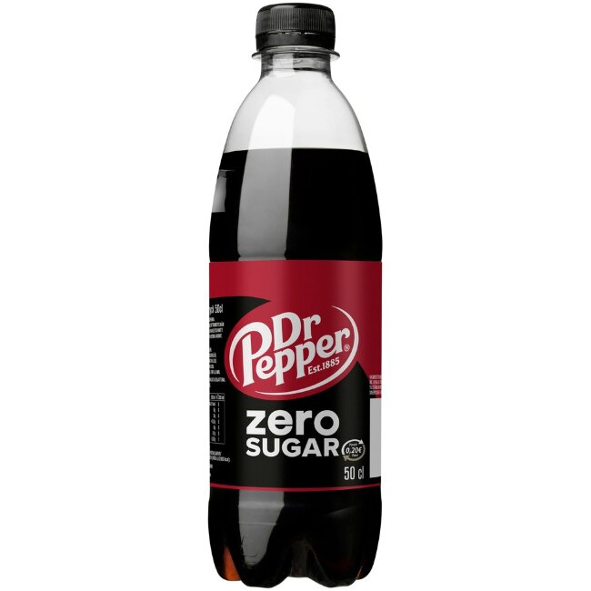 Безалкогольный напиток Dr Pepper Zero в пластиковой бутылке 0,5 л