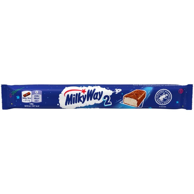 Шоколадный батончик Milky Way (уп 2 шт) 43 гр