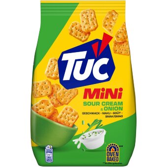 Мини соленые крекеры TUC со вкусом сметаны и лука 120 гр