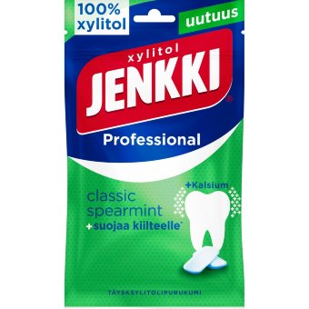 Жевательная резинка Jenkki Professional Classic Spearmint + кальций (полностью на ксилите) 90 гр