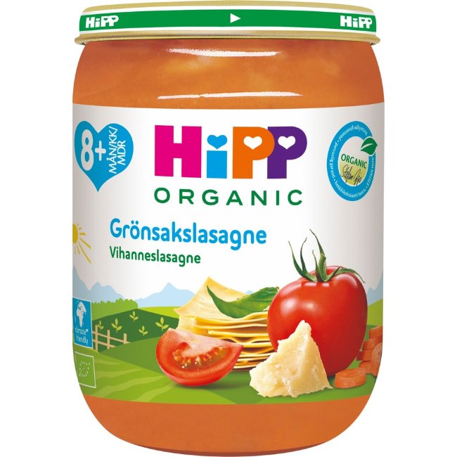 Hipp овощная лазанья, с 8 мес. 190 гр