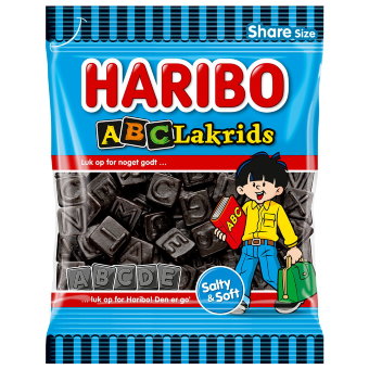 Лакричные конфеты Haribo ABC Lakrids 120 гр