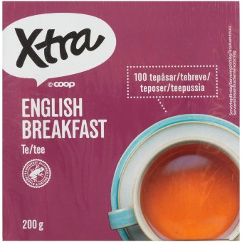 Чёрный чай Xtra English breakfast 100 пакетиков 200 гр