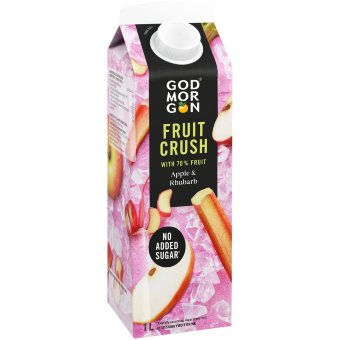Сокосодержащий напиток God Morgon Fruit Crush с яблоком и ревенем 1 л