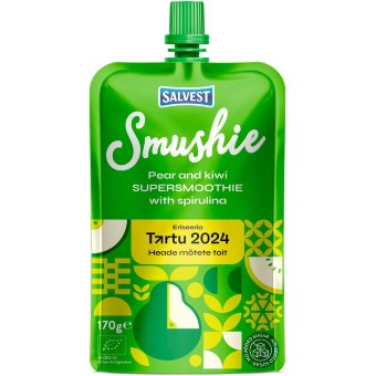Смузи органический Smushie со вкусом груши, киви и спирулины 170 гр