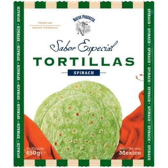 Тортилья со шпинатом Nuevo Progreso (уп 6 шт) 450 гр
