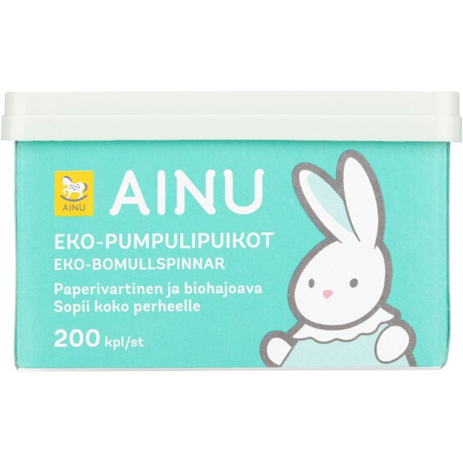 Ватные палочки для детей Ainu Eko 200 шт