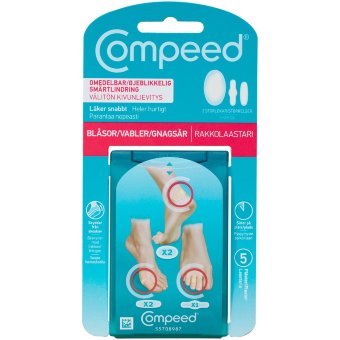 Набор пластырей для ног Compeed 3 вида 5 шт