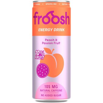 Энергетический напиток Froosh с персиком и маракуйей 330 мл