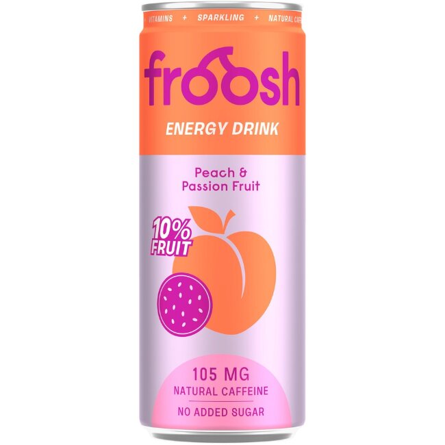 Энергетический напиток Froosh с персиком и маракуйей 330 мл