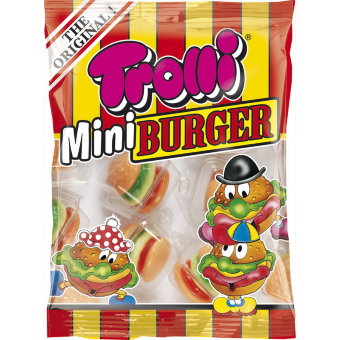 Жевательный мармелад Trolli Mini Burger 10х10 гр