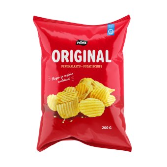 Чипсы рифленые с солью PRIIMA 200 гр Чипсы рифленые с солью PRIIMA 200 гр