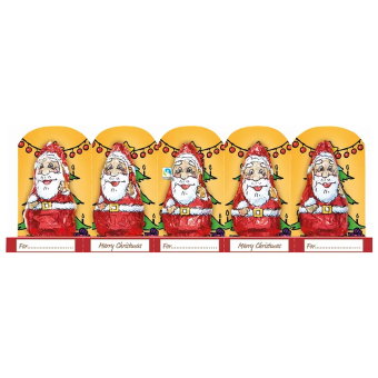 Рождественские шоколадные фигурки Favorina (Санта Клаусы) 100 гр