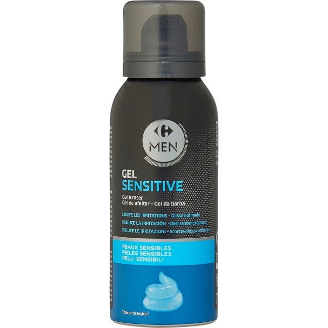 Гель для бритья для чувствительной кожи Carrefour Men sensitive 75 мл