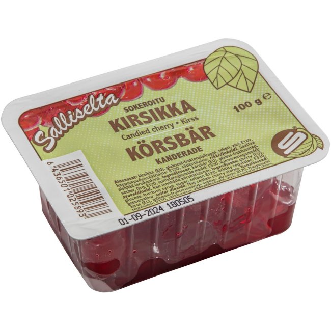 Вишневые цукаты ( красные ) Salliselta 100 гр