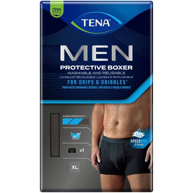 Мужские гигиенические трусы TENA MEN Prot Boxer Black XL