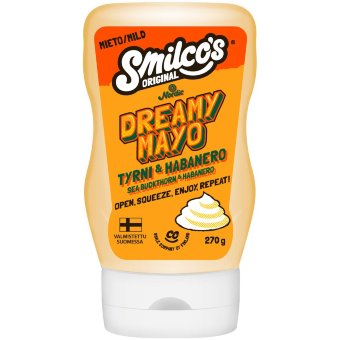 Веганский майонез Smilco's Dreamy Mayo с облепихой и хабанеро 270 гр Веганский майонез Smilco's Dreamy Mayo с облепихой и хабанеро 270 гр