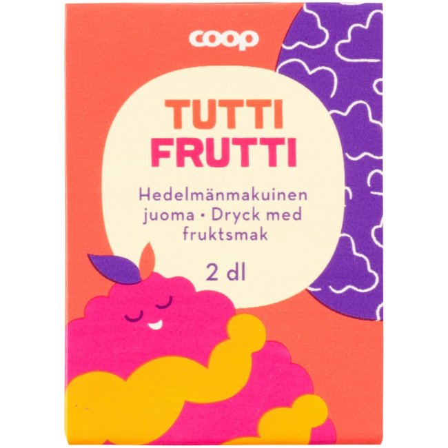 Напиток со вкусом жвачки Coop ( тутти-фрутти ) 200 мл
