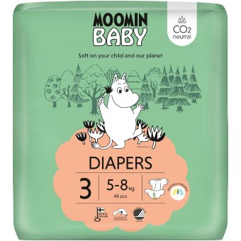 Подгузники Muumi 3, 5-8 кг, 48 шт. Подгузники Muumi 3, 5-8 кг, 48 шт.