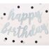 Гирлянда Happy Birthday серебряная 84 см