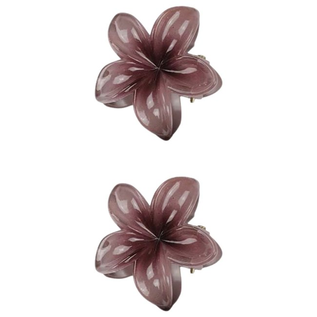 Заколка для волос цветок 4,5 см мокка (уп 2 шт) Accessories with Style