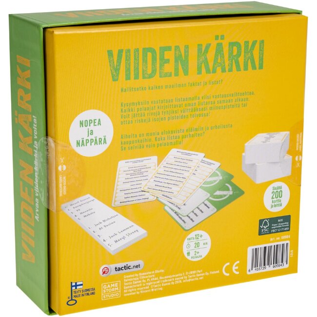 Игра Tactic Viiden kärki