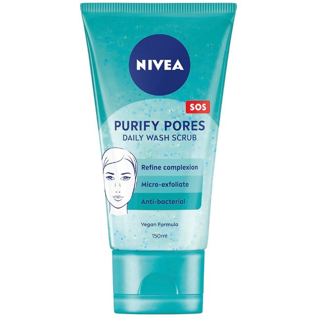 Очищающий скраб-гель для ежедневного умывания NIVEA 150 мл
