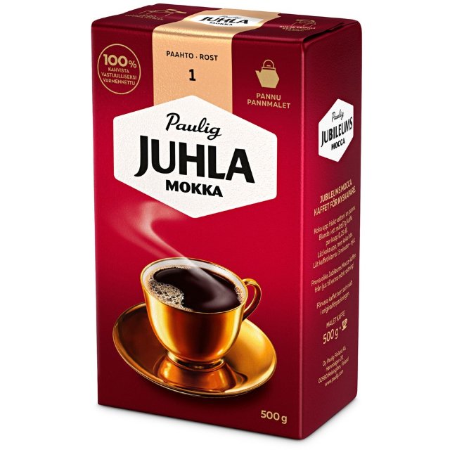 Кофе заварной Paulig Juhla Mokka (для чайника) 500 гр