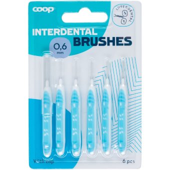 Зубная щетка для межзубных промежутков Coop 0,6 мм 6 шт