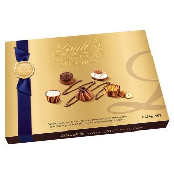 Швейцарские шоколадные конфеты Lindt SWISS LUXURY SELECTION 230 гр