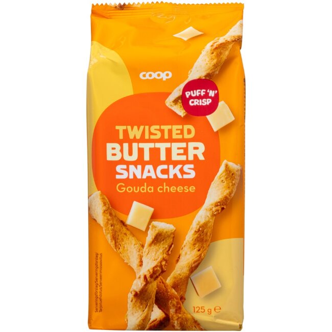 Хлебные палочки с сыром Twist Coop 125 гр Хлебные палочки с сыром Twist Coop 125 гр