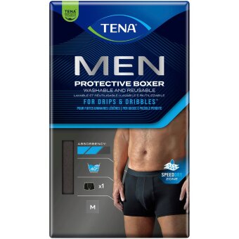 Многоразовые впитывающие трусы TENA MEN Inkoboxeri черные M Многоразовые впитывающие трусы TENA MEN Inkoboxeri черные M
