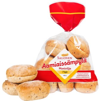 Мультизерновые булочки Salonen (уп 7 шт) 420 гр