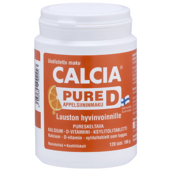 Витамины с Кальцием Calcia Pure D 120 жевательных таблеток Hankintatukku