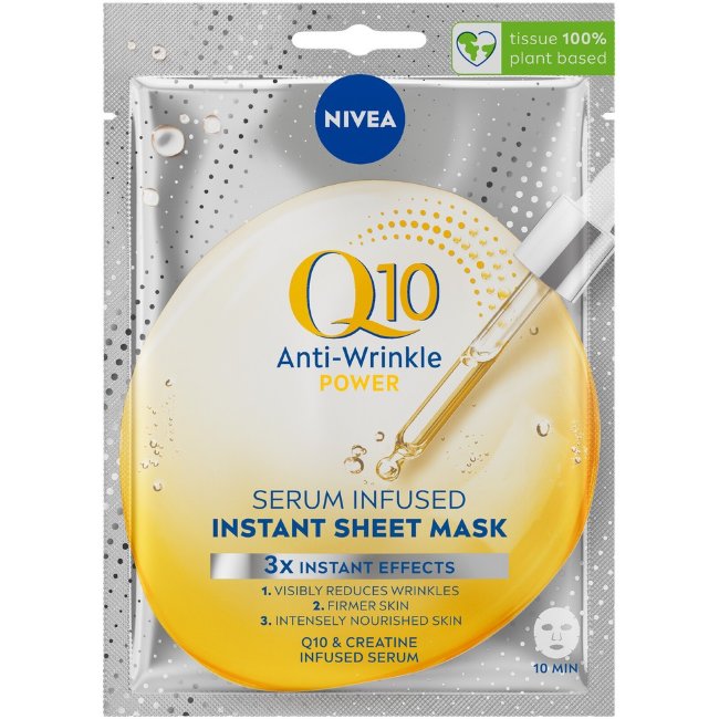 Маска для лица NIVEA Q10 Anti-Wrinkle Power Serum 1 шт