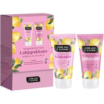 Подарочный набор Lemon Juice and Glycerine эффективный увлажняющий крем для рук и ног