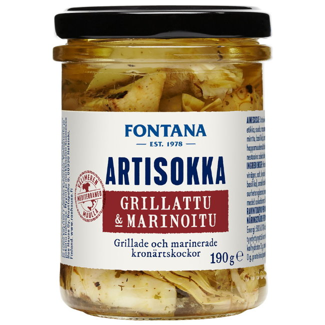 Артишок в масле с травами Fontana 190/110 гр