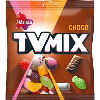 Жевательные фруктовые и шоколадные конфеты Malaco TV Mix Choko 280 гр