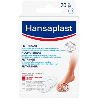 Самоклеящиеся войлочные кольца Hansaplast 20 шт