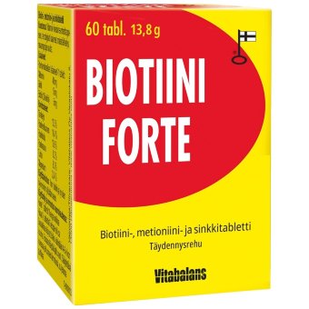 Таблетки Biotiini Forte с цинком и биотином для собак и кошек, 60 шт.