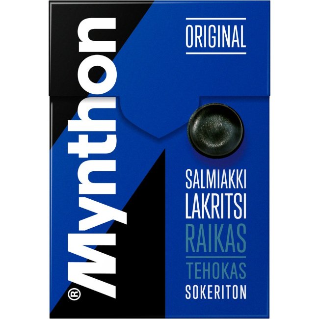 Пастилки без сахара (соленый салмиак, лакрица) Mynthon 85 гр