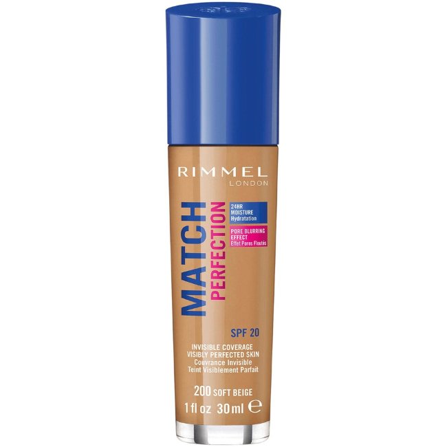 Тональный крем Rimmel Match Perfection SPF 20 30 мл Soft Beige Тональный крем Rimmel Match Perfection SPF 20 30 мл Soft Beige