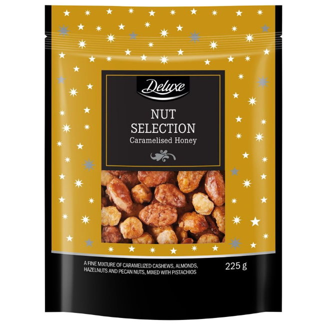 Медовая смесь карамелизованных орехов к Рождеству Deluxe 225 гр