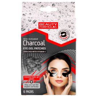 Патчи с активированным углем Beauty Formulas Charcoal Eye Gel Patches