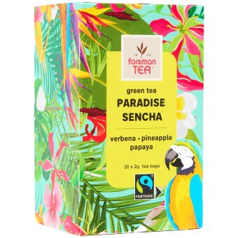 Зеленый ароматизированный чай Forsman tea Paradise Sencha (уп 20 шт) 40 гр